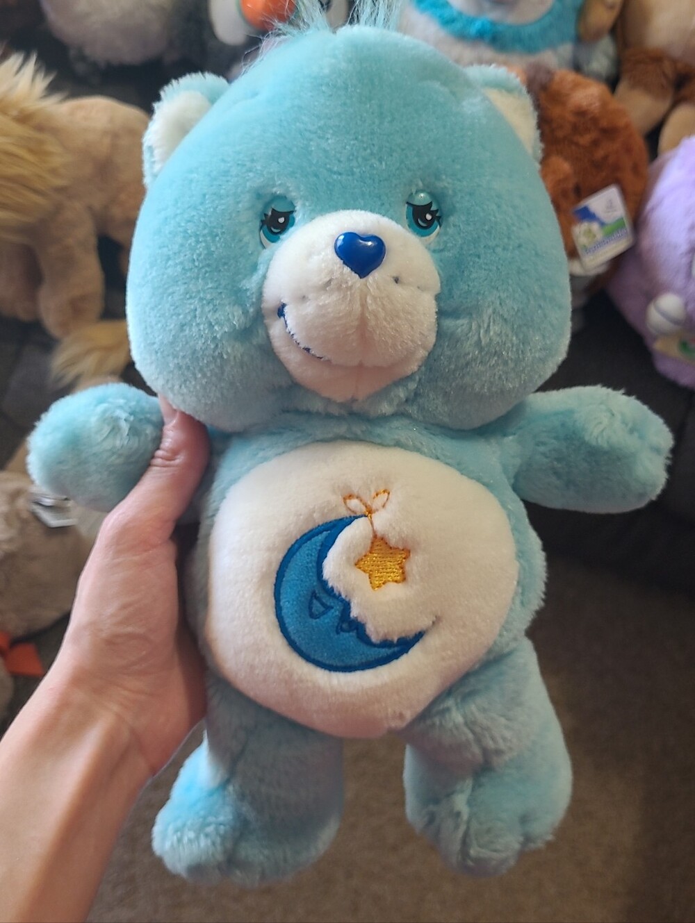 Care Bears Bedtime Bear 2002 GUC 12" Plush